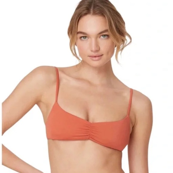 Andie Swim The Symi Top in Cedar Size XXL Sustainable Bikini Top Plus Size - Picture 1 of 8